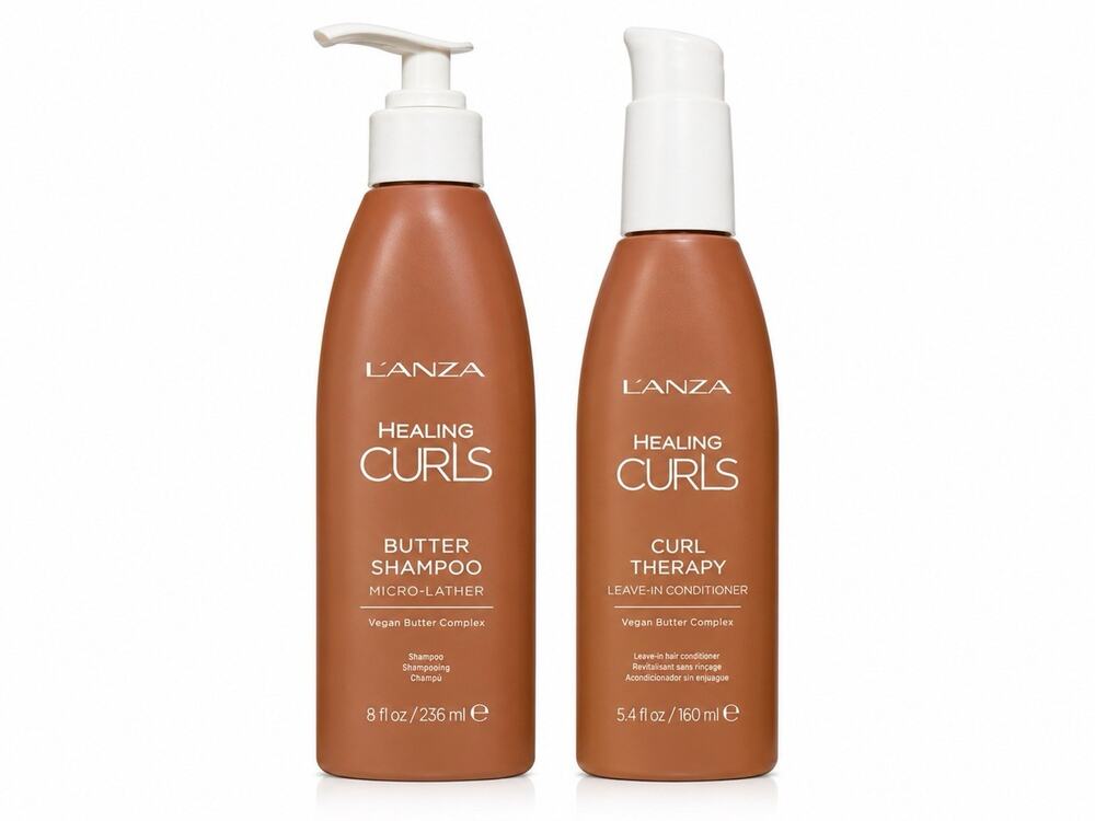 L’ANZA Healing Curls Butter Shampoo & Curl Therapy Leave-In Conditioner Set